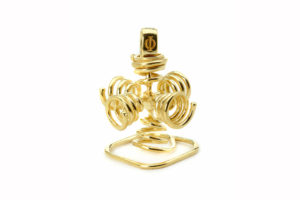 Field Stabilizer Large Pendant Silver 925 Gold Plated