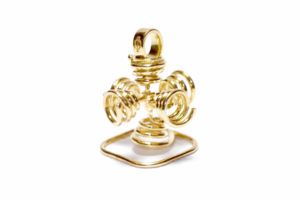 Field Stabilizer Small Pendant Yellow Gold 18K