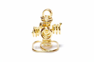 Field Stabilizer Small Pendant Silver 925 Gold Plated