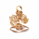 Field Stabilizer Small Pendant Rose Gold 18K Frosted