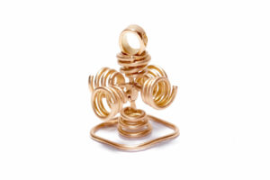 Field Stabilizer Small Pendant Rose Gold 18K Frosted