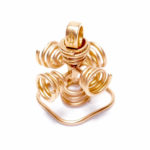 Field Stabilizer Small Pendant Rose Gold 18K Frosted